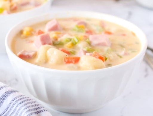 Cheesy Ham & Potato Soup